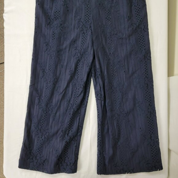 VINCE CAMUTO navy blue jumpsuit pantsuit sleeveless outfit NEW Womens Size 10 - Picture 4 of 12